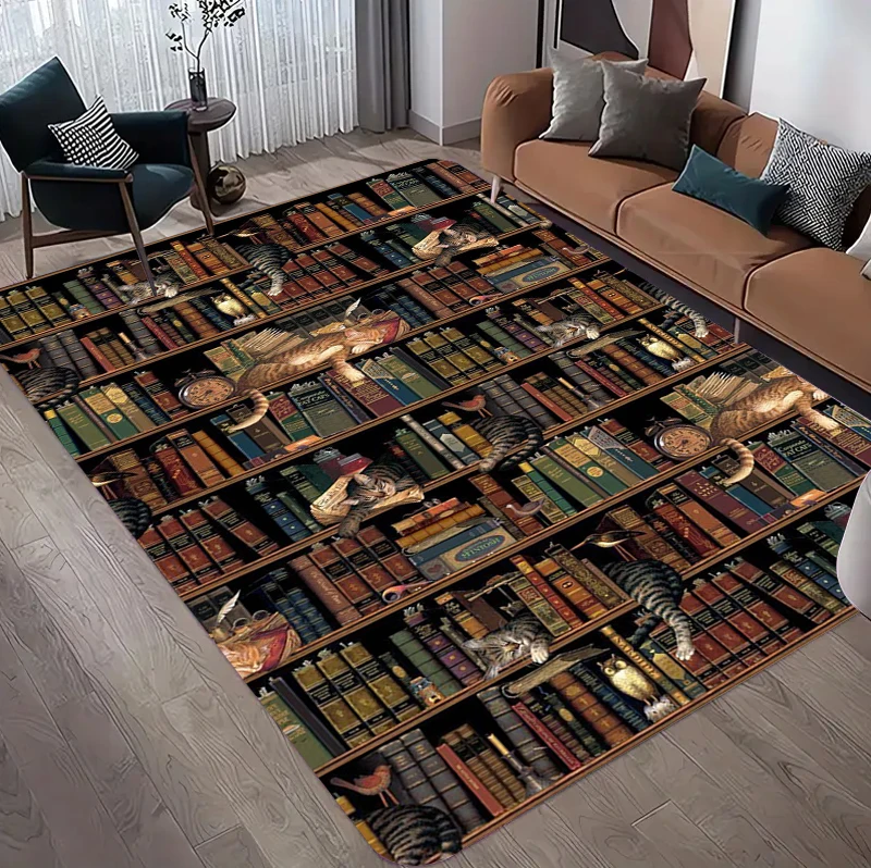 Commercial Book Printing Machines - Alfombra Antideslizante con Estampado de Libros