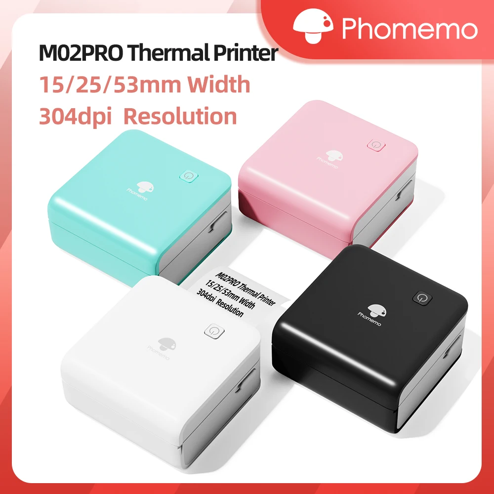 Commercial Printing Labels - Phomemo M02Pro Mini impresora portátil, etiquetadora