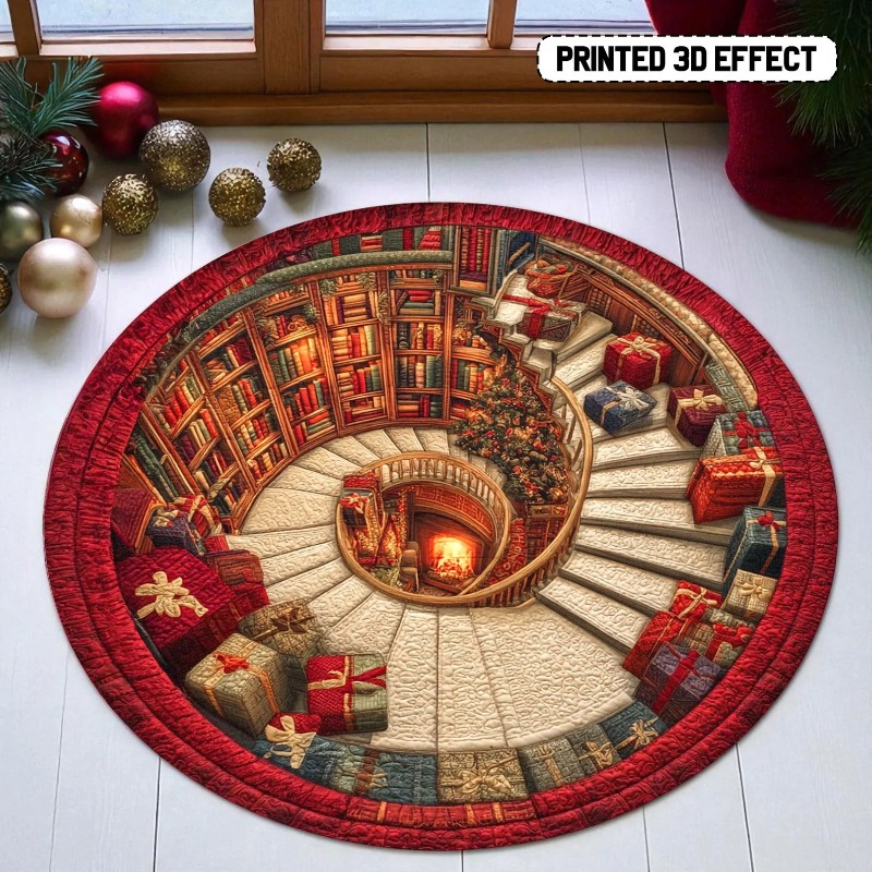 Alfombra navideña de bibliotec - Commercial Book Printing Machines reseña y precio
