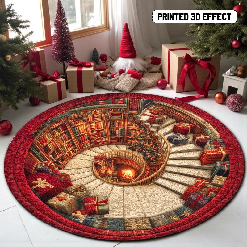 Alfombra navideña de bibliotec - Commercial Book Printing Machines reseña y precio
