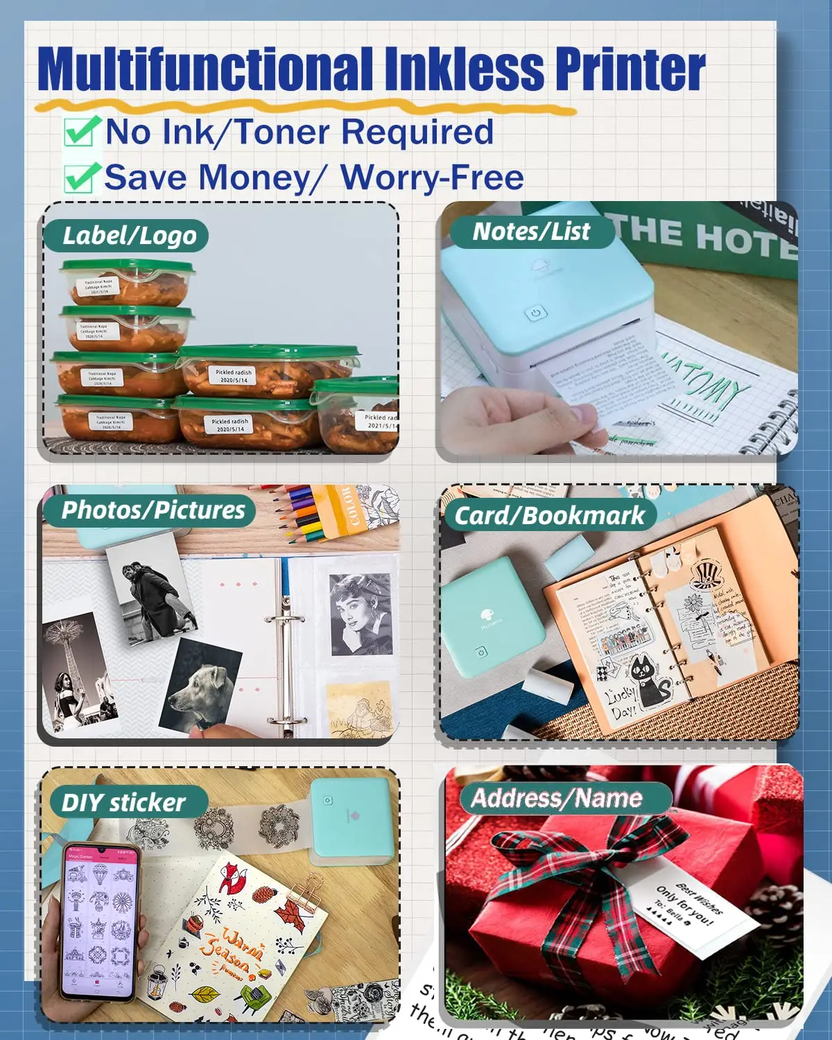 Phomemo M02Pro Mini impresora  - Commercial Printing Labels reseña y precio
