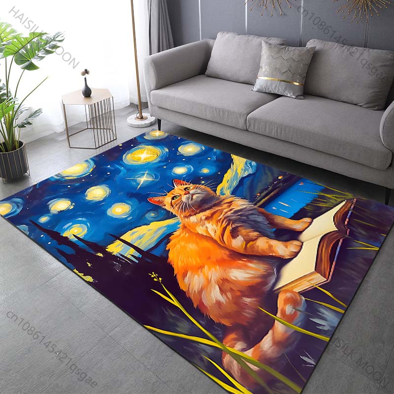 Alfombra con estampado de gato - Commercial Book Printing Machines reseña y precio